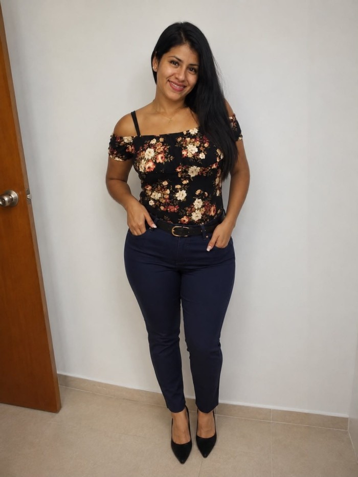 Aquí estoy muy extrovertida Rubi un capricho!