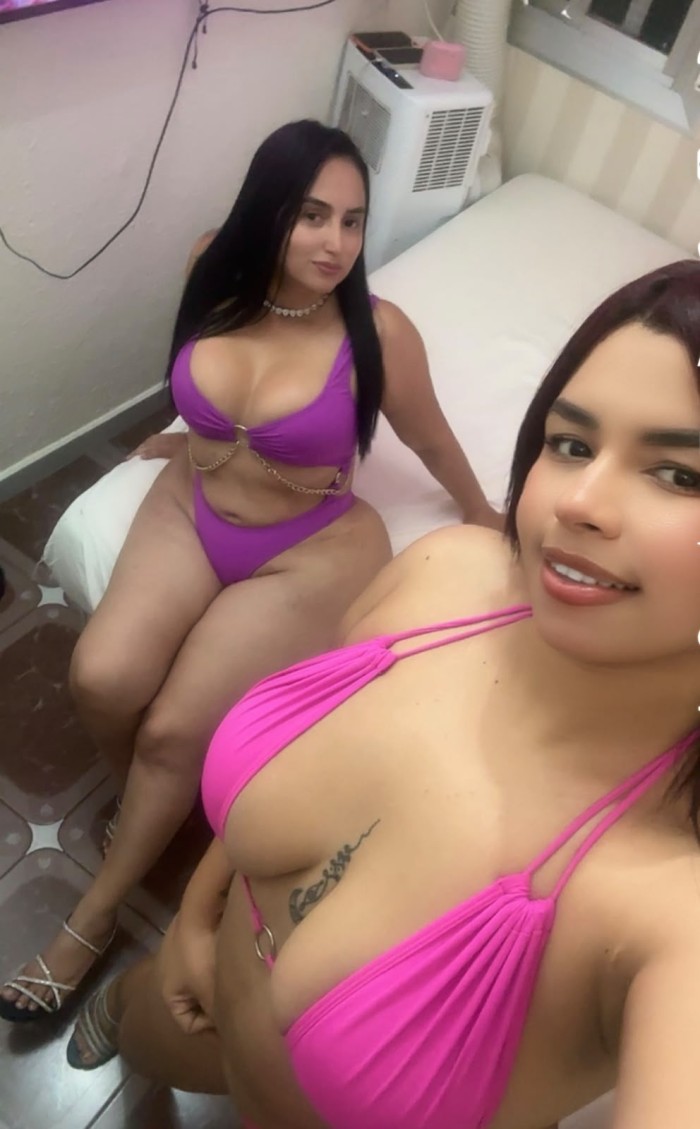 Trio en Cornellá con 2 diosas venezolanas