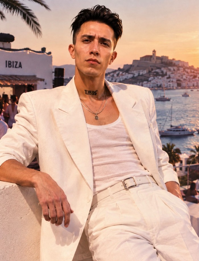 American gentleman in Ibiza. Houston,texas