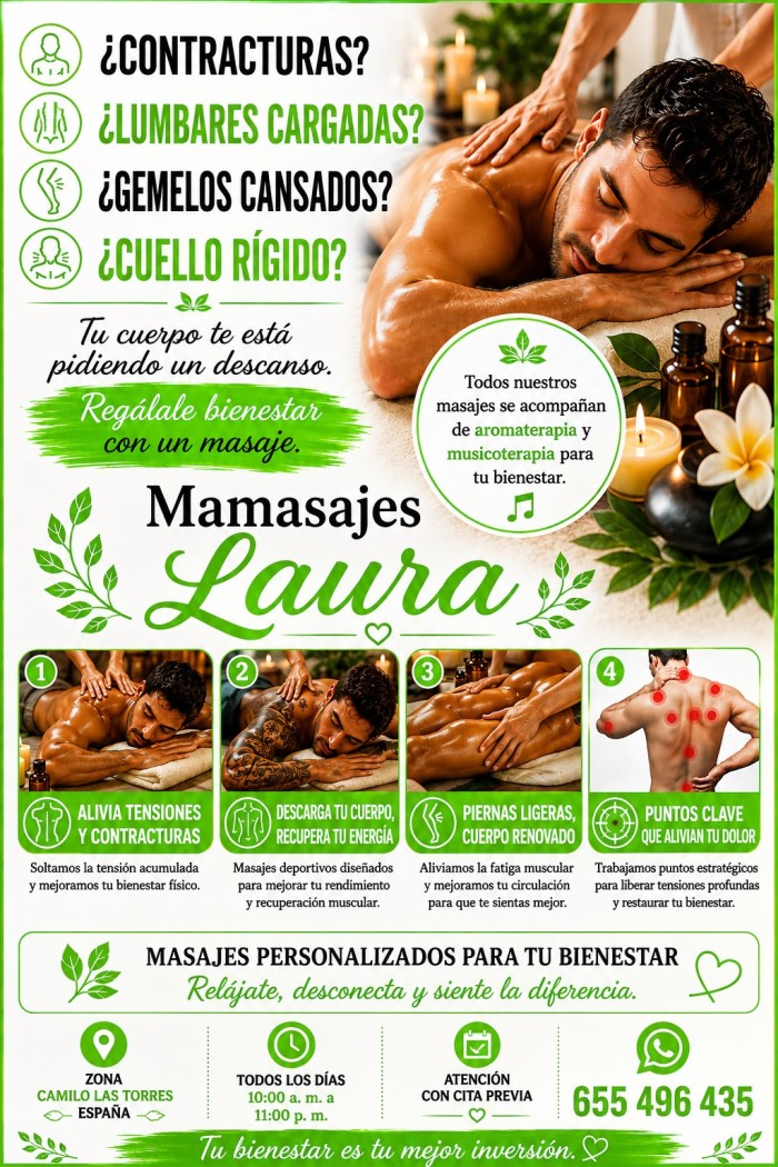 Dolores musculares .lumbares ?  Cansancio mental