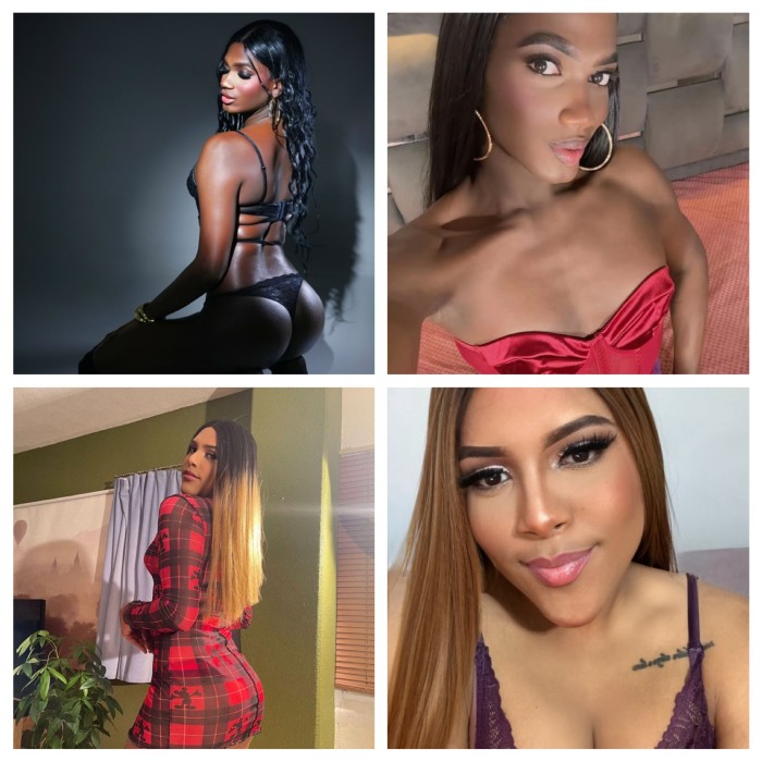 DOS CHICAS TRANS CARIBEÑAS POLLONAS LATINAS