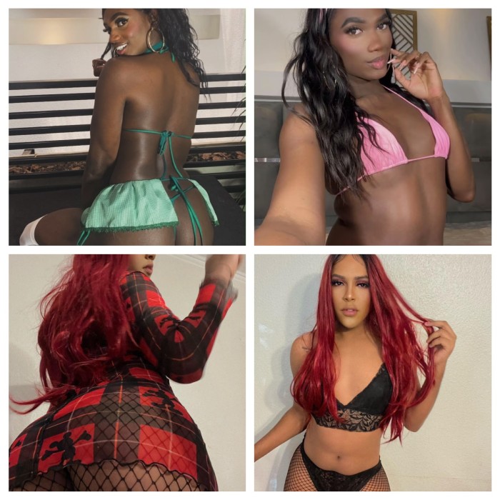 DOS CHICAS TRANS CARIBEÑAS POLLONAS LATINAS
