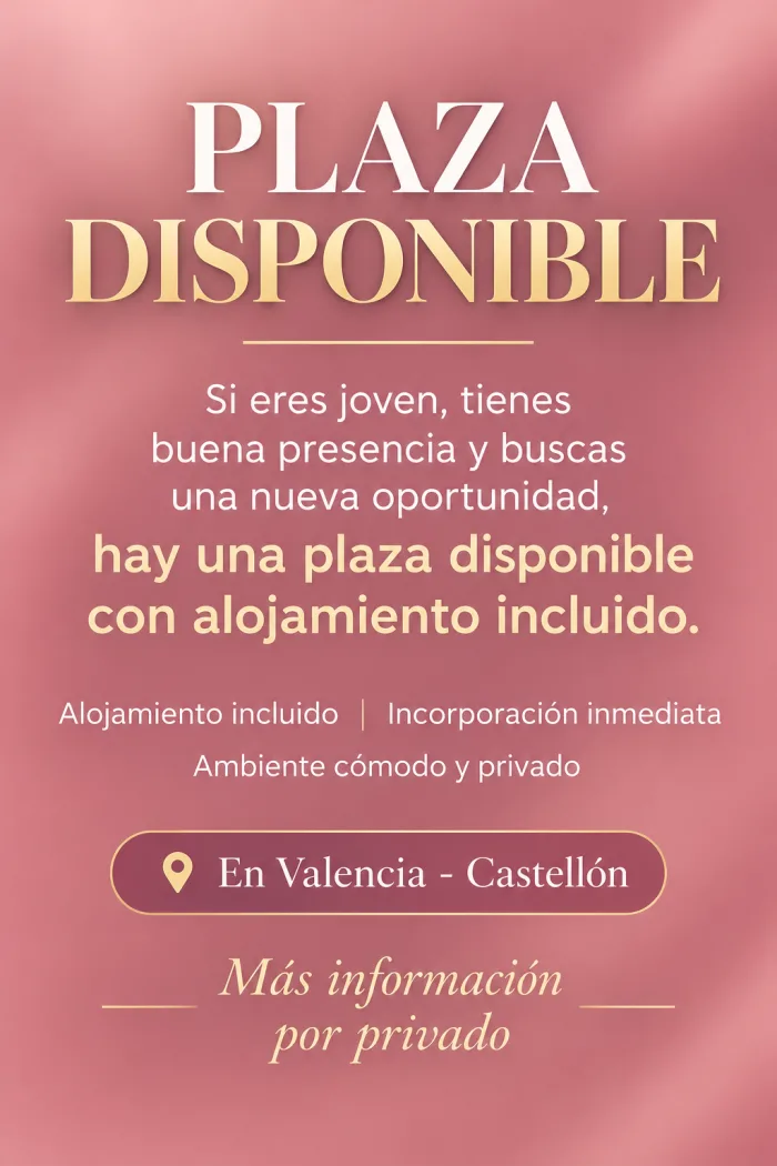 Si eres joven, con buena presencia altos ingresos