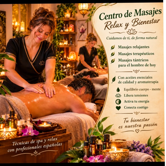Salón de masajes y relax para hombres en León