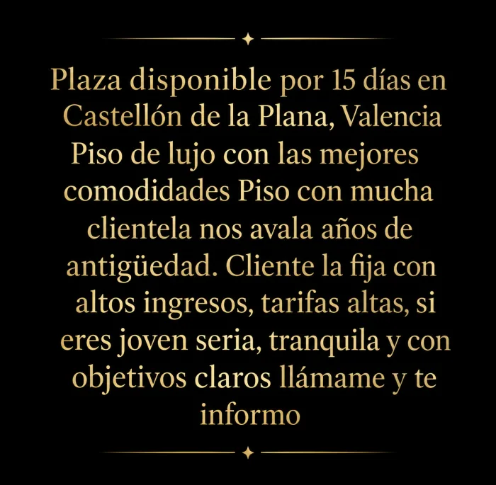 Si eres joven, con buena presencia, incorporación