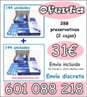 OFERTA 2 CAJAS DE PRESERVATIVOS 31€ ENVIO INCLUIDO 