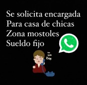 SE SOLICITA ENCARGADA TELEFONISTA