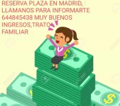 PLAZAS DISPONIBLES
