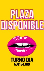¡¡¡BUENÍSIMA PLAZA DISPONIBLE!!! TURNO DÍA
