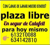 PLAZA A CHICAS DE 19 A 33 AÑOS INMEDIATA