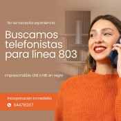 BUSCAMOS TELEFONISTAS PARA LíNEA 803