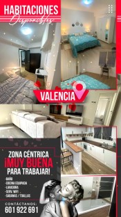 DISPONIBLE HABITACIONES EN VALENCIA AV DEL CID
