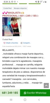 MASAJISTA PROFESIONAL EN CAMILLA