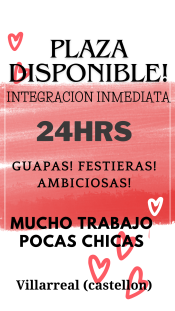 NECESITAS BUENOS INGRESOS, PLAZA DISPONIBLE 24/7