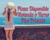 ¡PLAZA DISPONIBLE POR TURNO Y/O CON VIVIENDA!
