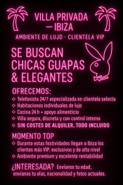 CHALET DE LUJO TIENE CUPOS DISPONIBLES EN IBIZA