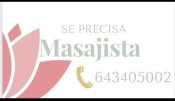 SE PRECISA MASAJISTA ZONA DE SAGRADA FAMILIA
