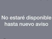 NO DISPONIBLE HASTA NUEVO AVISO
