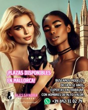 PLAZAS DISPONIBLES EN PALMA DE MALLORCA. MODELOS JOVENES Y DELGADAS