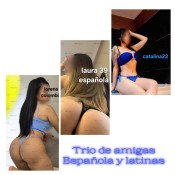 TRIO LAURA ESPAñOLA 39, CATALINA 22 YLORENA 43 LATINAS.CHUPADAS A 2 BOCAS