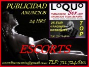 PUBLICIDAD ANUNCIOS ESCORTS VIP EN TODA ESPAÑA (INFORMATE)