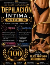 DEPILACION ZONAS INTIMAS, MASCULINAS, SIN DOLOR