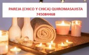 PAREJA CHICO Y CHICA QUIROMASAJISTA CÁDIZ