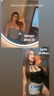 HOLA MIS AMORES SOMOS DOS HERMOSAS COLOMBINAS