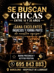 SE BUSCAN CHICAS CON ACTITUD Y CARISMA EXCELENTE