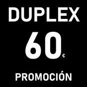 DUPLEX POR 60, DOBLE PLACER POR MUY POQUITO
