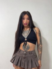 CAMILA TRANS SEXY LATINA TATUADA CAñERA CACHONDISIMA Y MUY FIESTERA 24/7