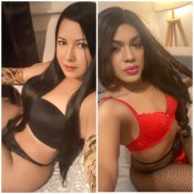 TRÍO TRANS EMPOTRADORA Y CHICA BISEXUAL