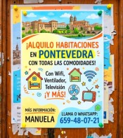ALQUILO HABITACIONES GRANDES EN PONTEVEDRA
