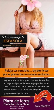 BEATRIZ ESPAñOLA MASOTERAPEUTA,Tú MASAJISTA SENSITIVA