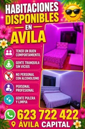 HABITACIONES DISPONIBLES PARA CHICAS TRANQUILAS