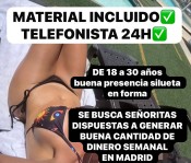 SE NECESITAN SRTAS PARA PLAZA BUENA PRESENCIA