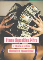 OFRECEMOS PLAZA EN VILLARREAL 24HRS