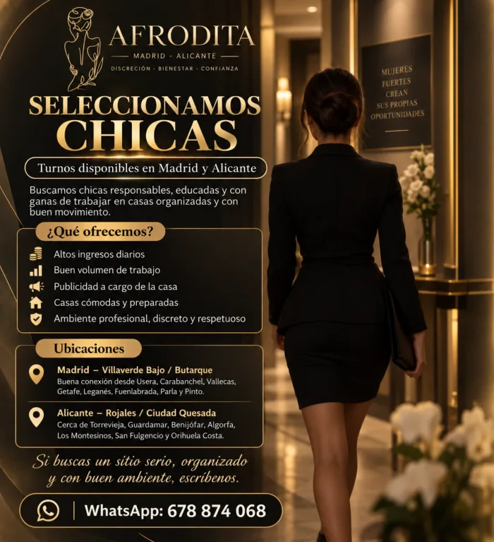 PLAZA O TURNOS– MADRID Y ALICANTE