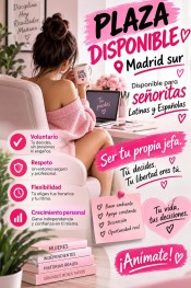 PLAZA DISPONIBLE. MADRID SUR. ELIGE TU HORARIO