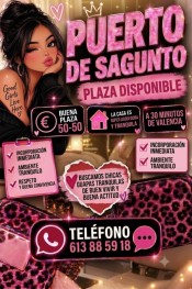 PLAZA DISPONIBLE 24H EN PUERTO SAGUNTO ZONA PLAYA