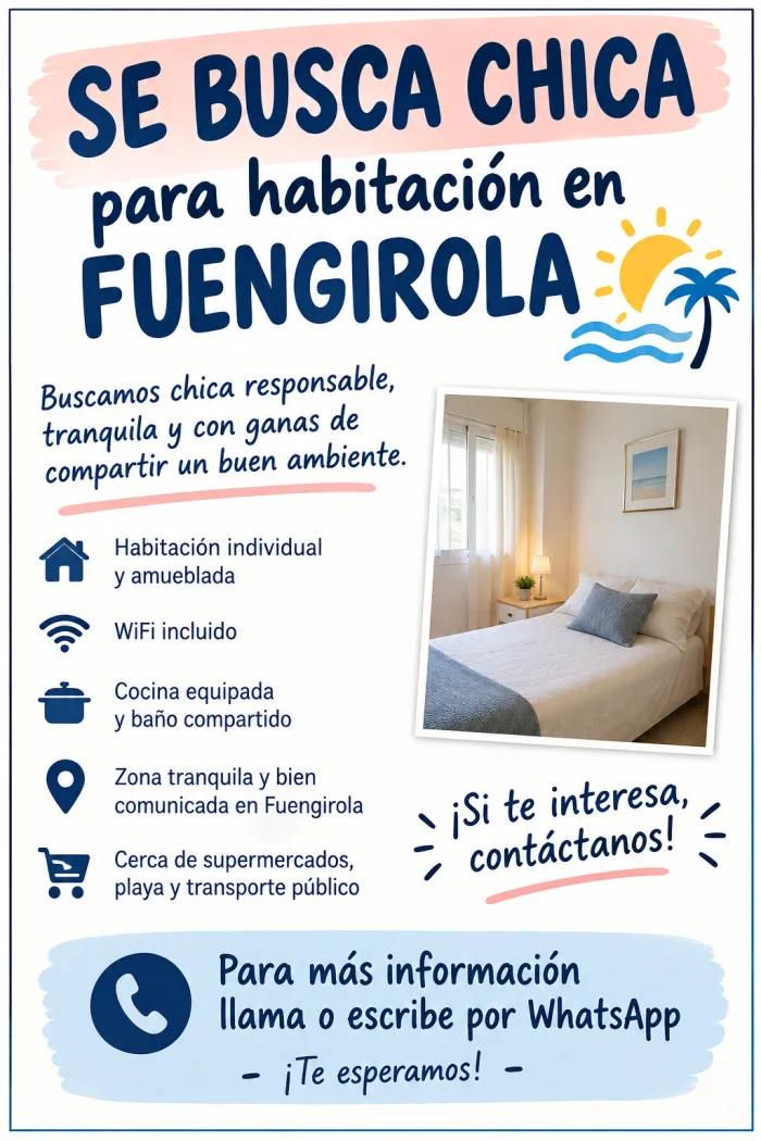 HABITACIóN EN FUENGIROLA, MáLAGA