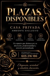 PLAZAS DISPONIBLES, MUY BUEN AMBIENTE Y LA MEJOR CONDICIÓN